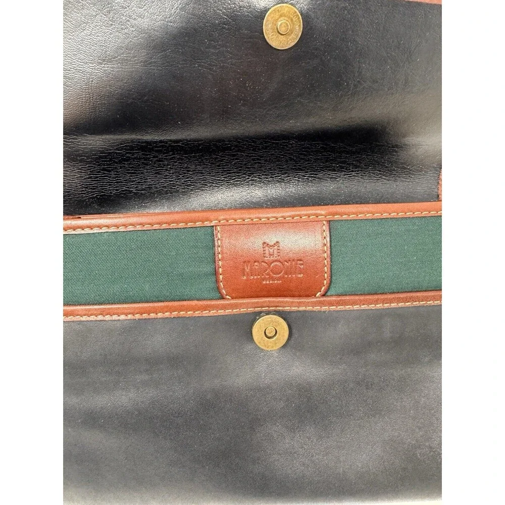 Vintage Maronie Italy Leather Clutch Bag Style 7813 (1970s) 10”x7.5”